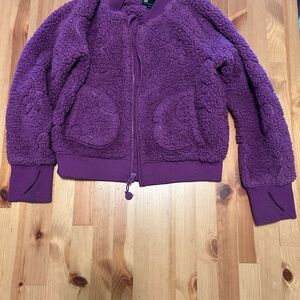 Purple Fleece Zip-Up Jacket